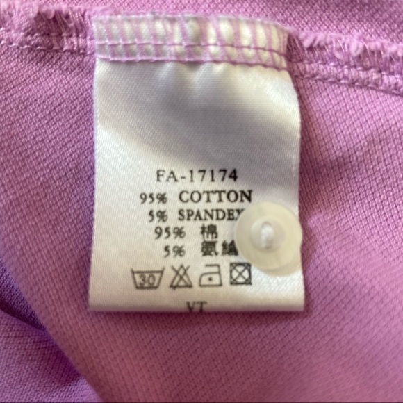 Croco ladies Women Purple Polo Shirt, size 42 - Picture 7 of 7